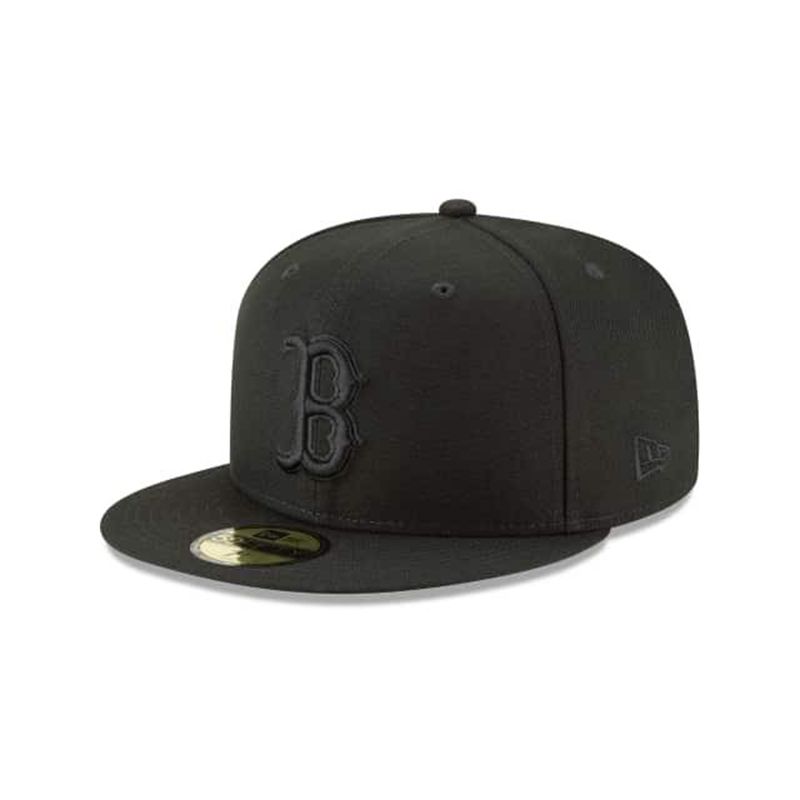 MLB Boston Red Sox Blackout Basic 59Fifty Fitted (JPY8628) - Black New Era Caps